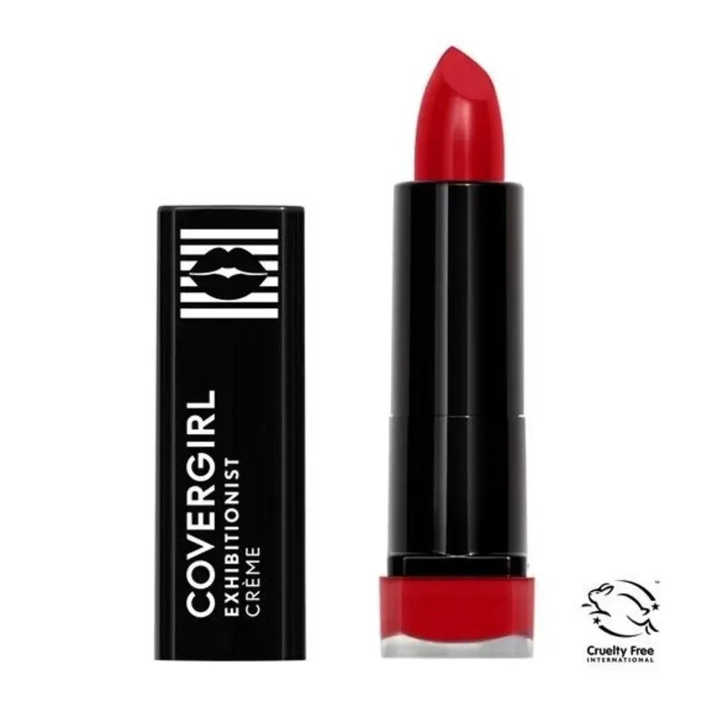 Covergirl Exhibitionist 510 REAL RED Creme Cream Lipstick Discontinued